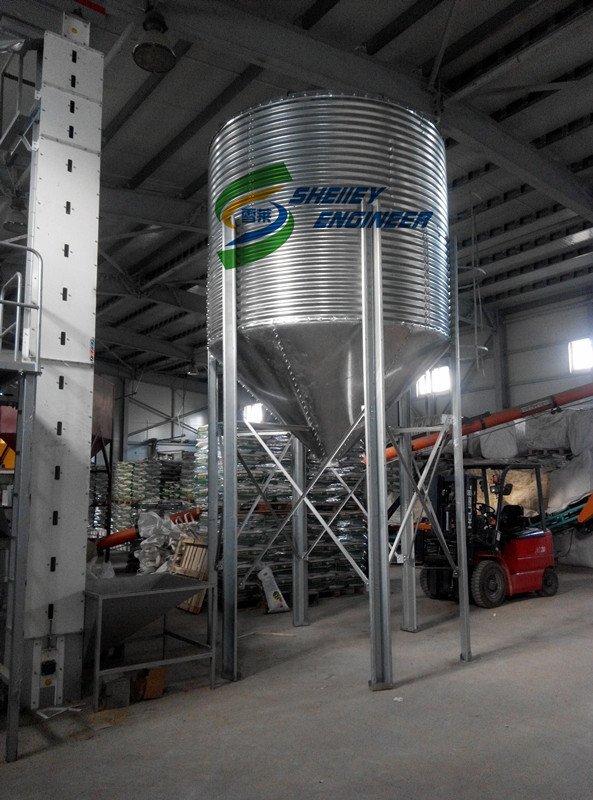 20噸爆米花玉米專業(yè)存儲(chǔ)鋼板倉(cāng)